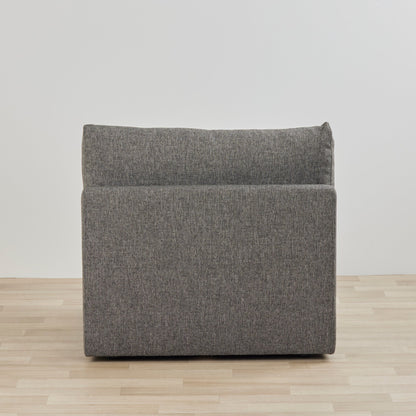 Canapé modulable Granada sans accoudoirs 1,5 place - Pierre