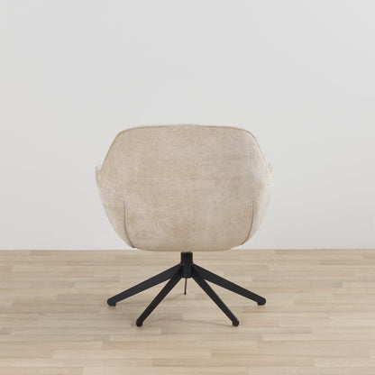 Fauteuil pivotant Brynn - Sable