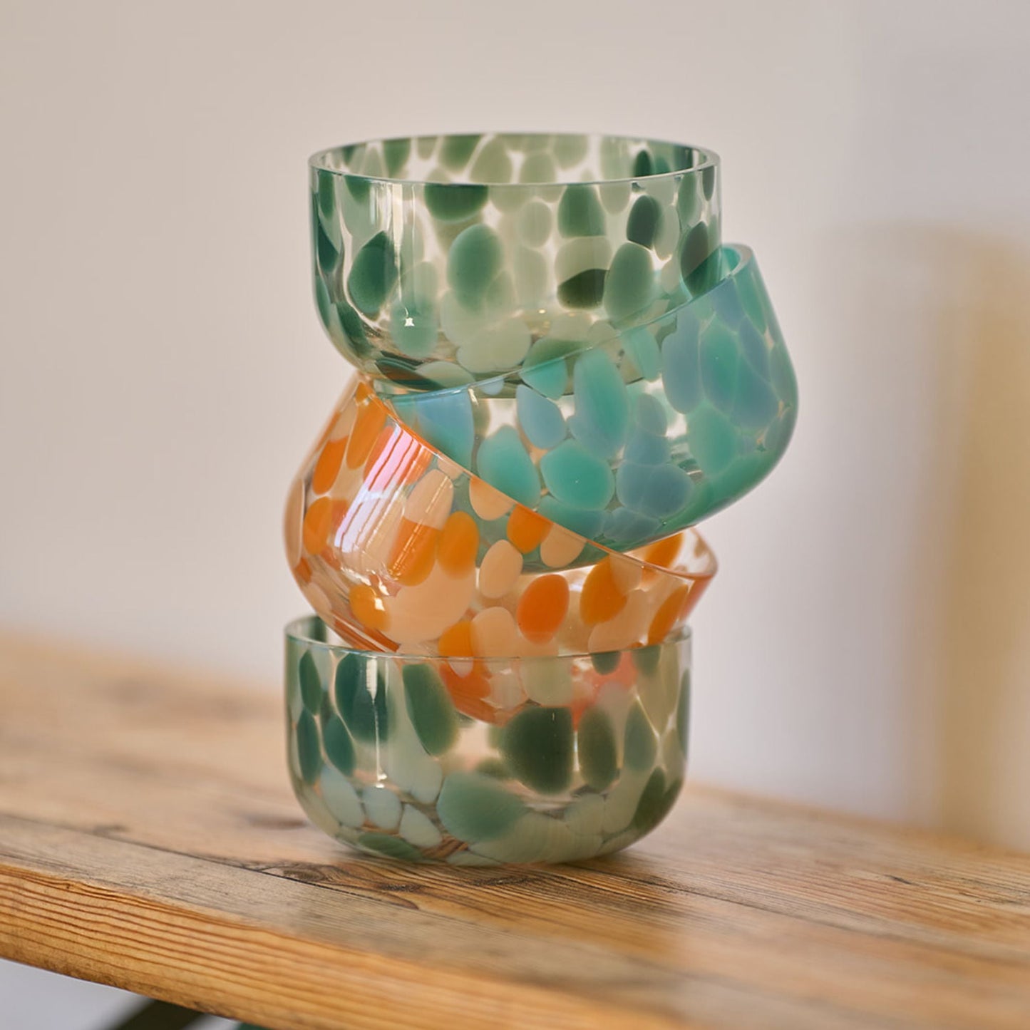 Bol en verre Allegra - Sauge/Vert