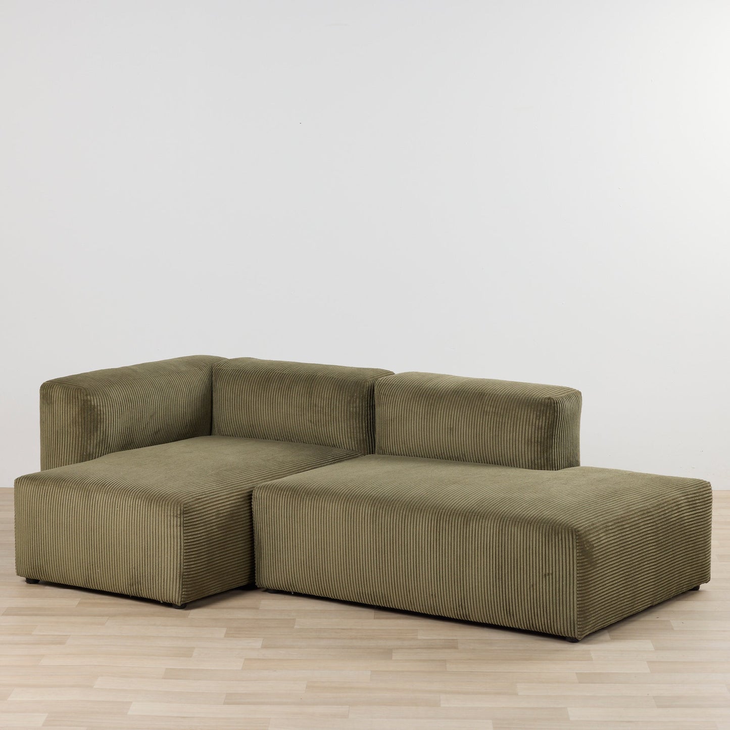 Méridienne gauche Finnian 2 places - Olive