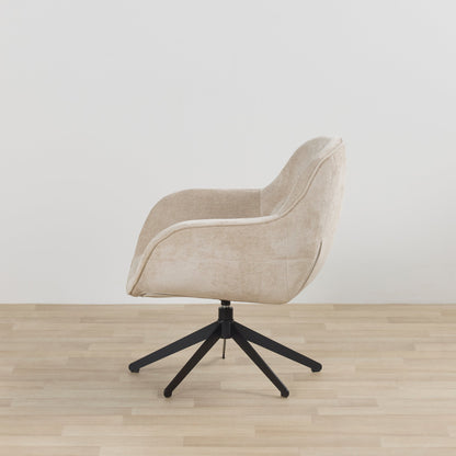 Fauteuil pivotant Brynn - Sable