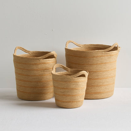 Panier Beren - Grand - Naturel/Brun