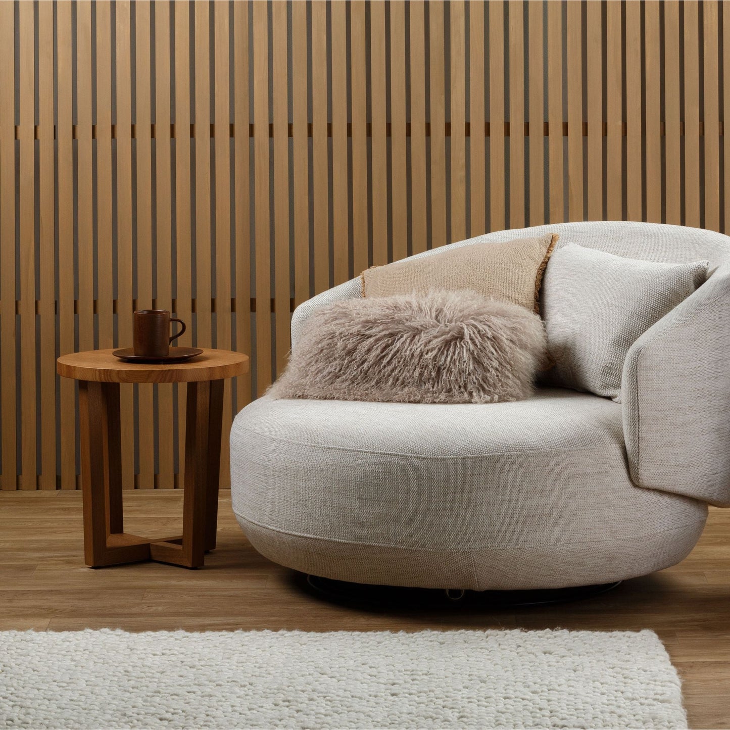 Coussin Lambie - Latte - 25x50cm