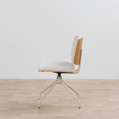 Chaise de salle à manger pivotante Hinton - Gris/Beige