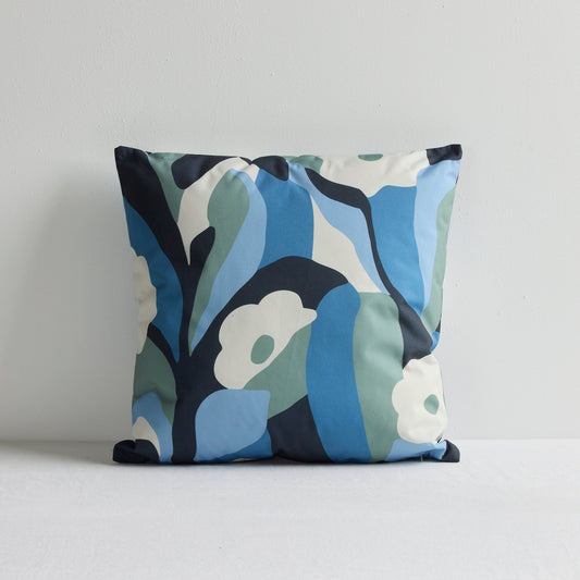 Coussin d'extérieur Cassia - Bleu/Vert - 50x50cm