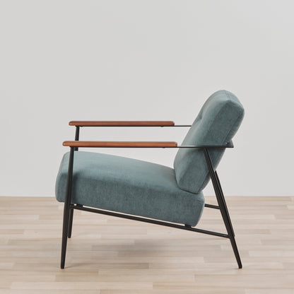 Fauteuil en marbre - Bleu acier