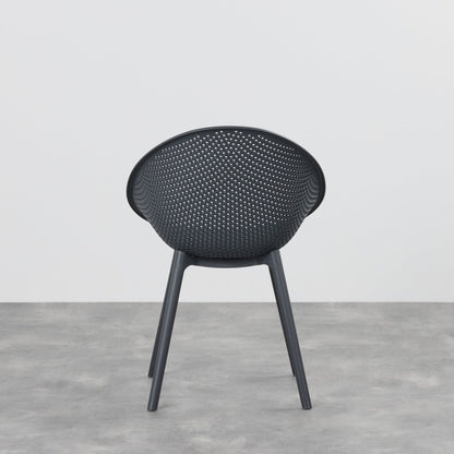 Chaise de salle à manger Skye - Noir et gris