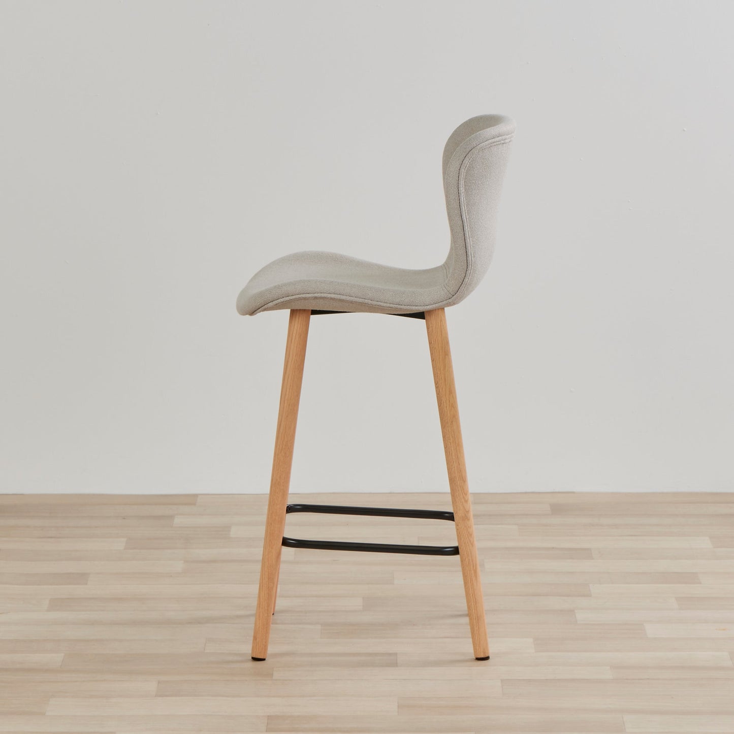 Tabouret de bar Sala - Chêne/Crème