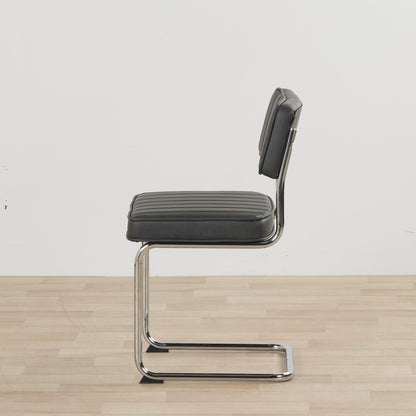 Chaise de salle à manger Barnaby - Gris anthracite PU