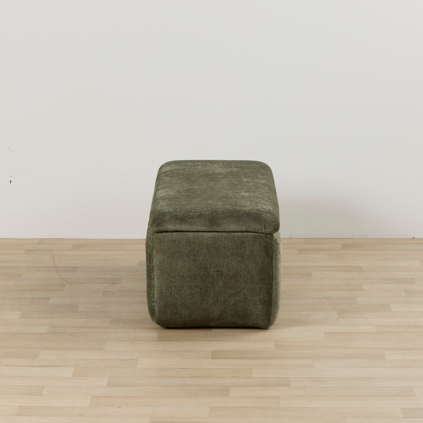 Pouf de rangement Trento - Vert forêt