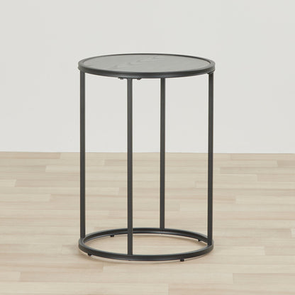 Table d'appoint Eliot - Ronde - Noire
