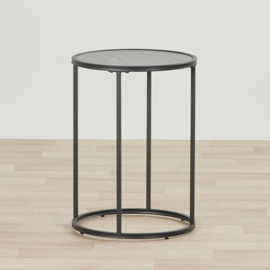 Table d'appoint Eliot - Ronde - Noire