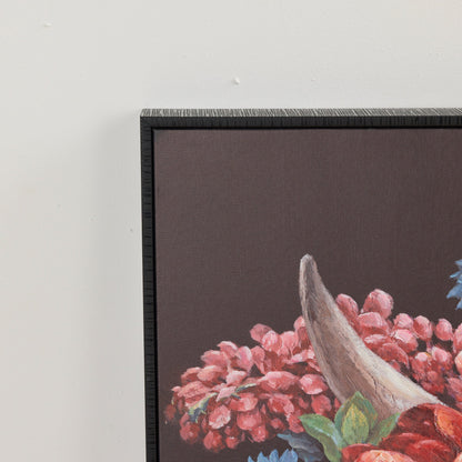 Illustration de vache fleurie