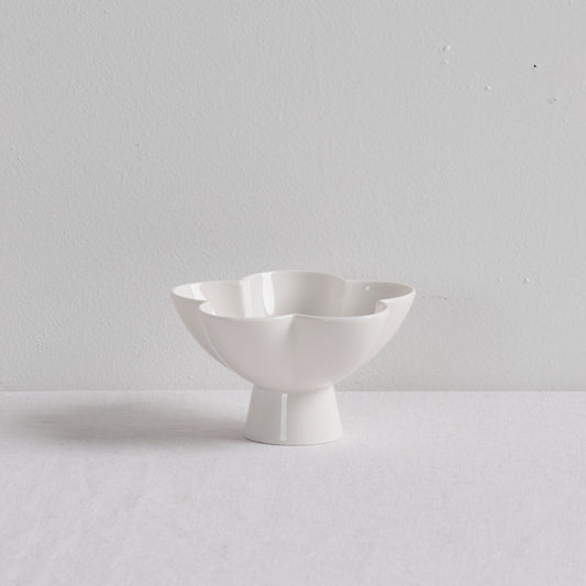 Coupe sur pied Fleur - Blanche