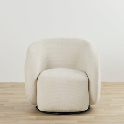 Fauteuil pivotant Marana - Crème