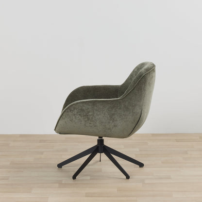 Fauteuil pivotant Brynn - Vert forêt