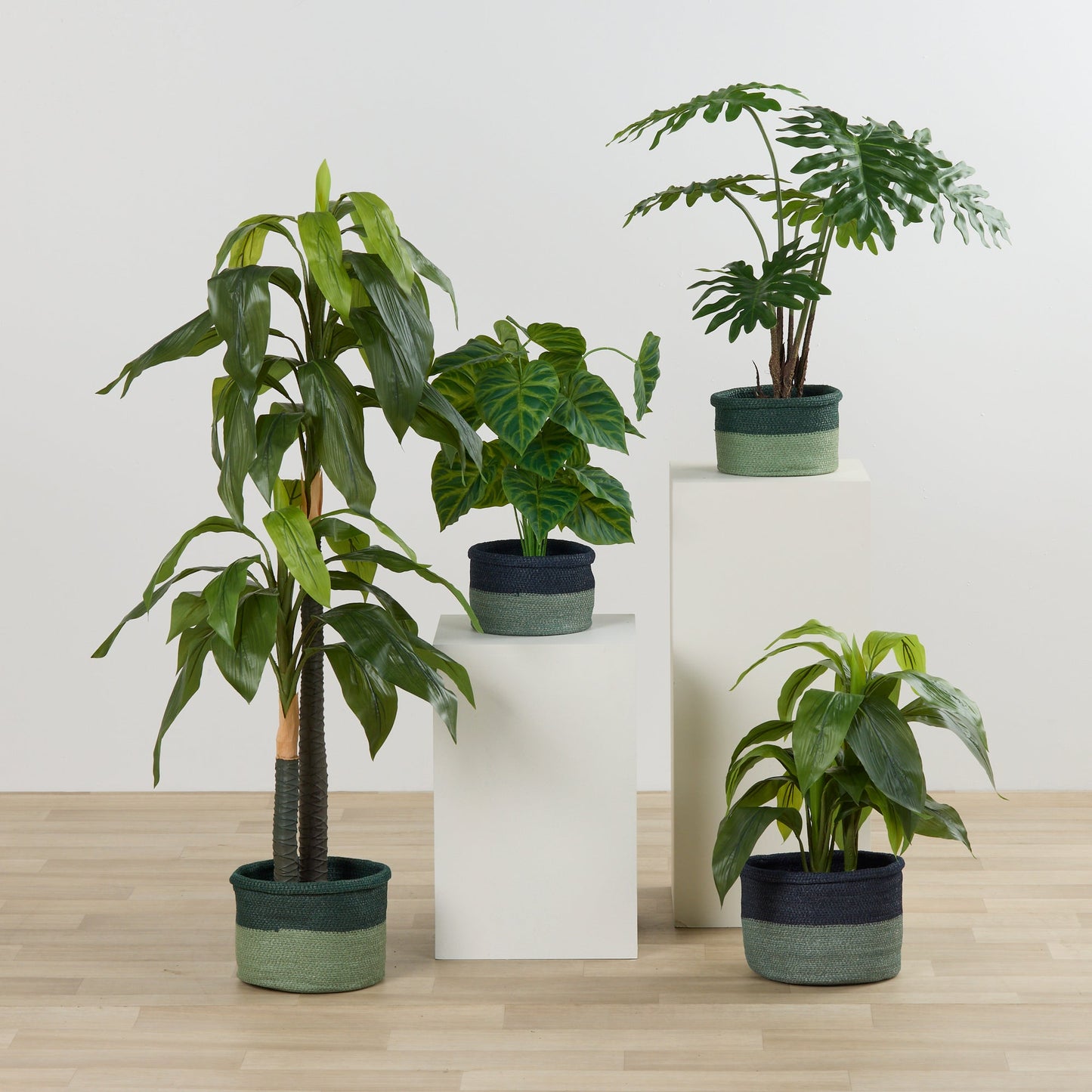 Demi-panier - Moyen - Bleu marine/Gris bleu