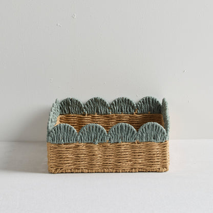 Plateau Zola - Grand - Naturel/Gris bleu