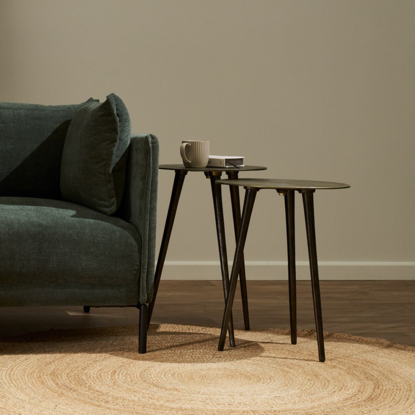 Table d'appoint Cleo - Haute - Laiton antique