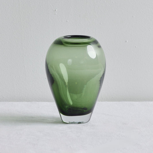Vase en verre Arez - Gris/Vert