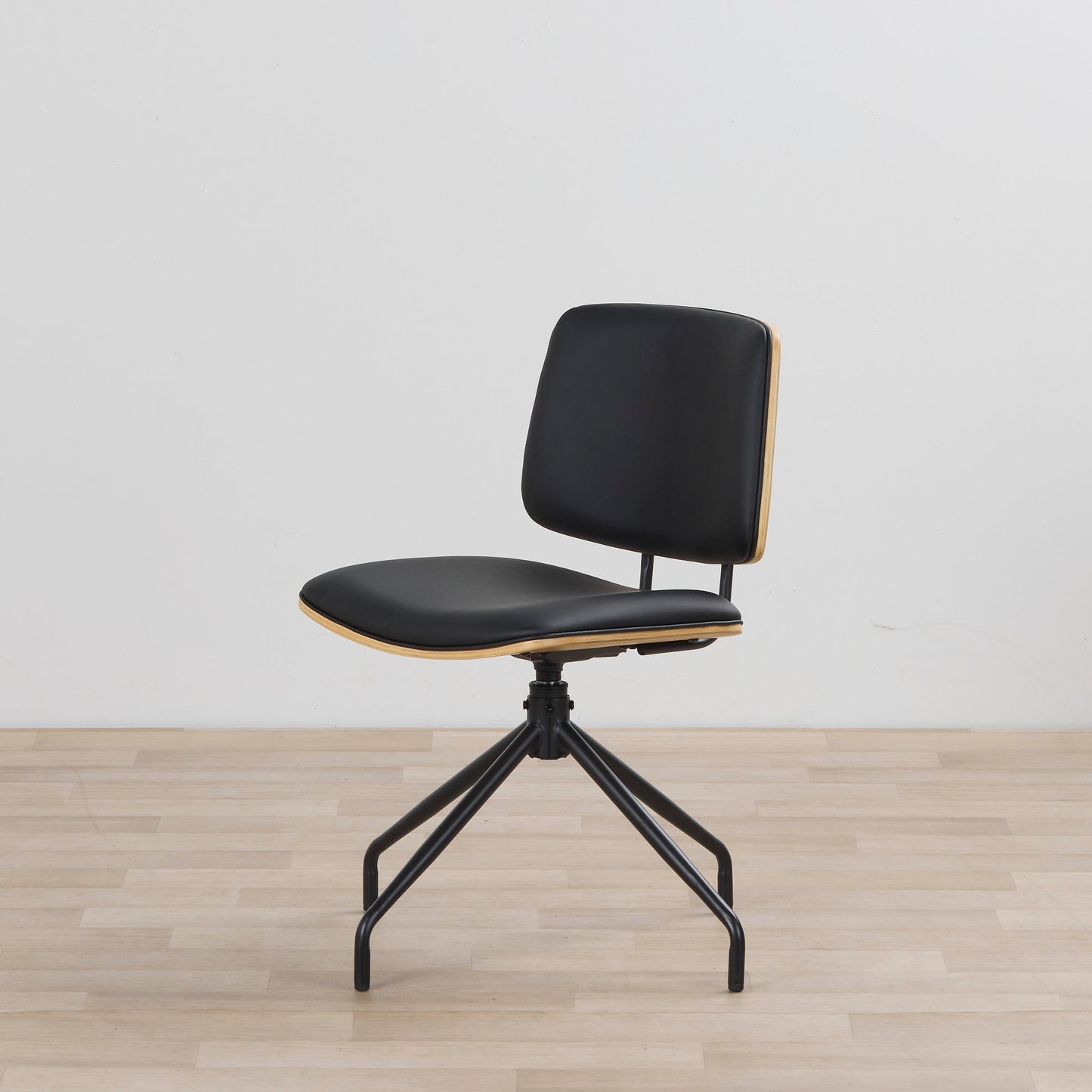 Chaise de salle à manger pivotante Hinton - Noir/Noir