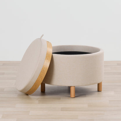 Pouf à plateau Maxi - Naturel