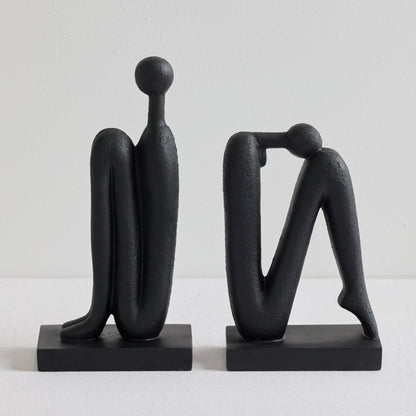 Serre-livres Rest Awhile - Noir - 2 pièces