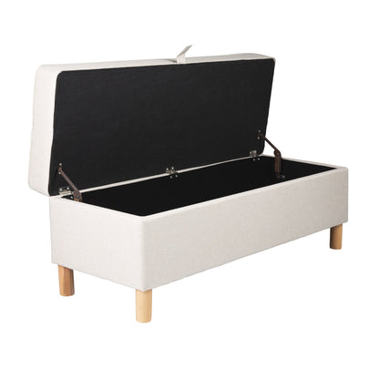 Pouf de rangement - Naturel