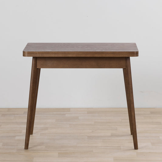 Table de salle à manger pivotante - Frêne fumé