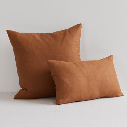 Coussin en lin Jasper - Argile - 50 x 50
