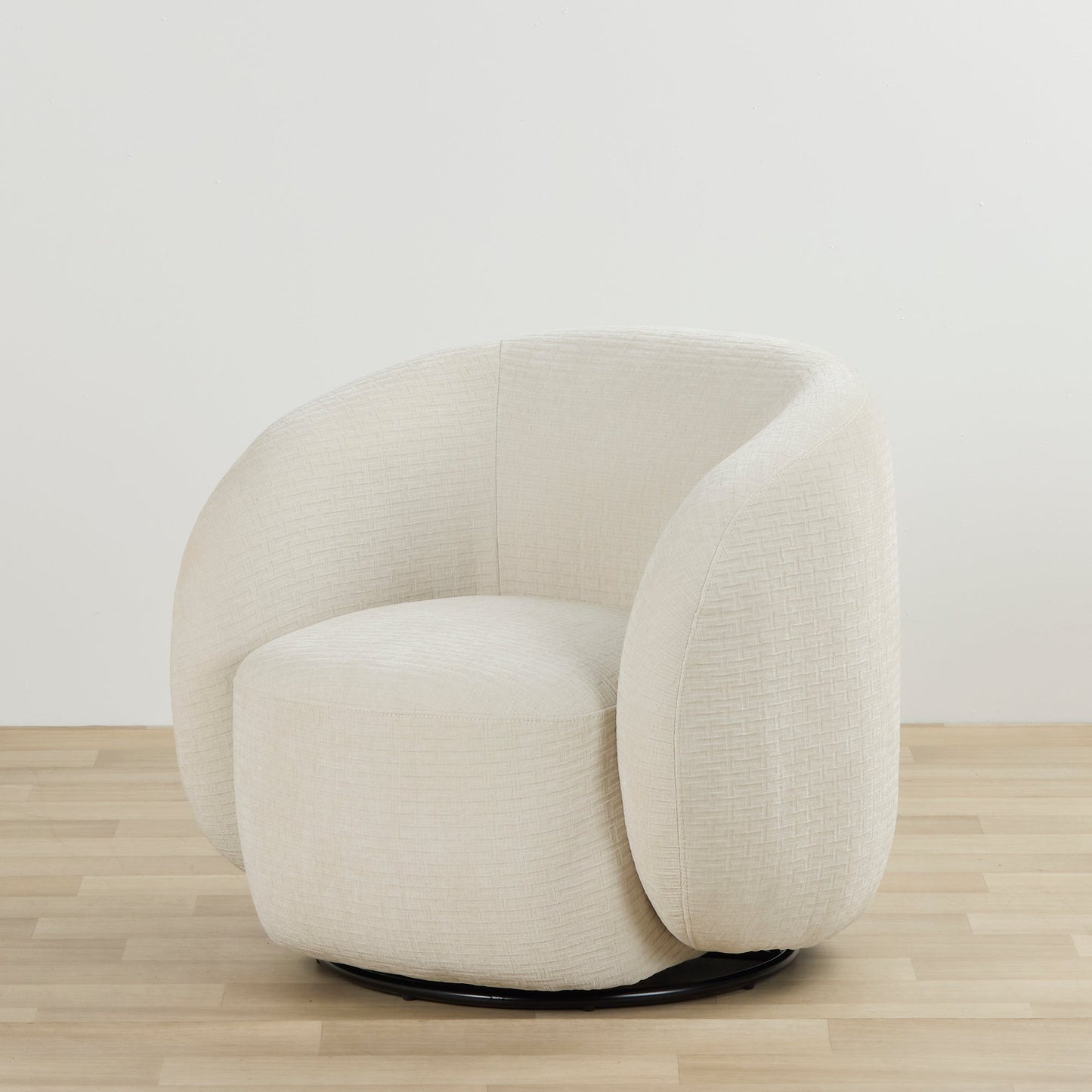Fauteuil pivotant Marana - Crème