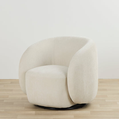 Fauteuil pivotant Marana - Crème