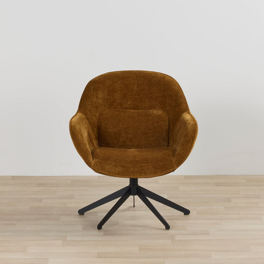 Fauteuil pivotant Brynn - Vieil or