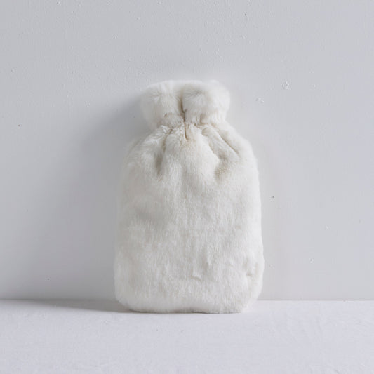 Housse douillette pour bouillotte - Crème