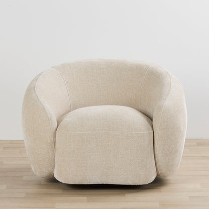 Fauteuil pivotant Duke - Naturel