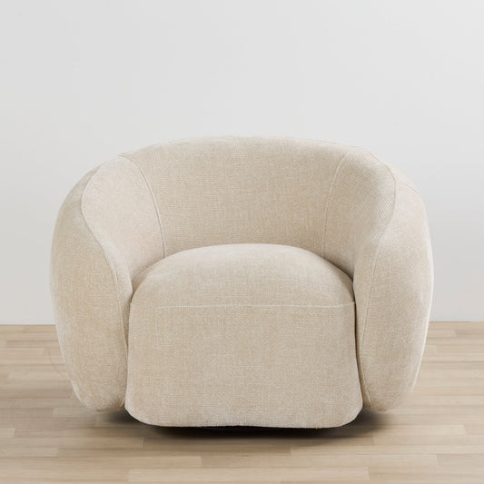 Fauteuil pivotant Duke - Naturel