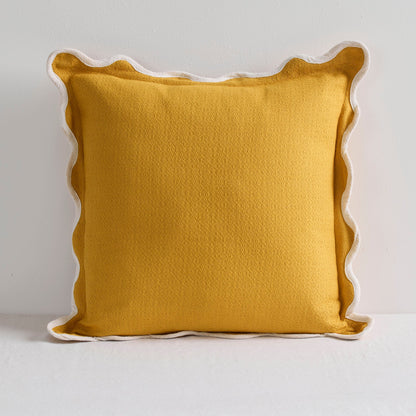 Coussin Perle - Soleil/Blanc - 50x50cm