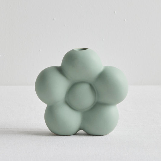 Vase fleuri - Menthe