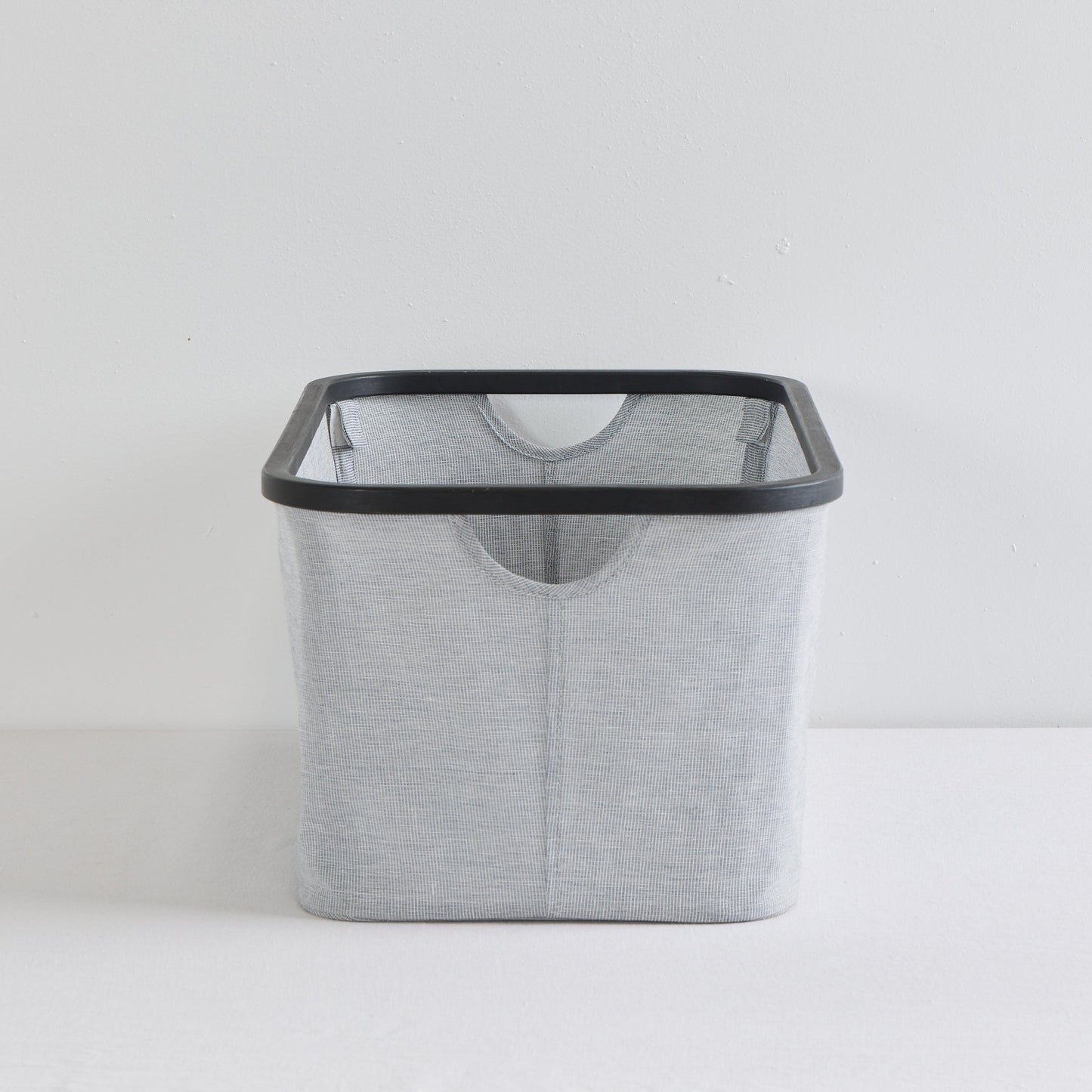 Panier rectangulaire Tyg - Gris/Noir Grand