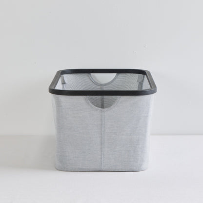 Panier rectangulaire Tyg - Gris/Noir Grand