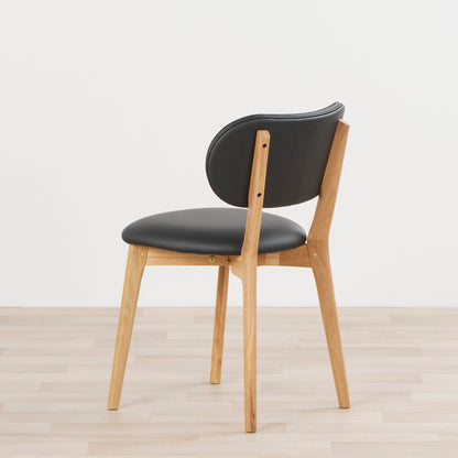 Chaise de salle à manger Briar - Chêne/Noir