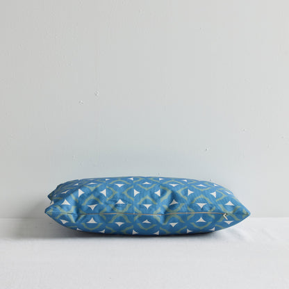 Coussin d'extérieur Tyler - 30 x 50 cm - Bleu-vert