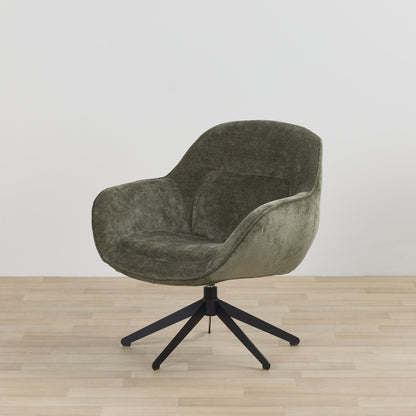 Fauteuil pivotant Brynn - Vert forêt