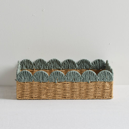 Plateau Zola - Grand - Naturel/Gris bleu