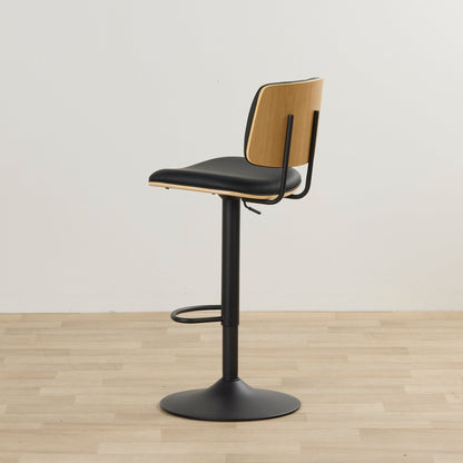 Tabouret de bar Hinton - Noir/Noir