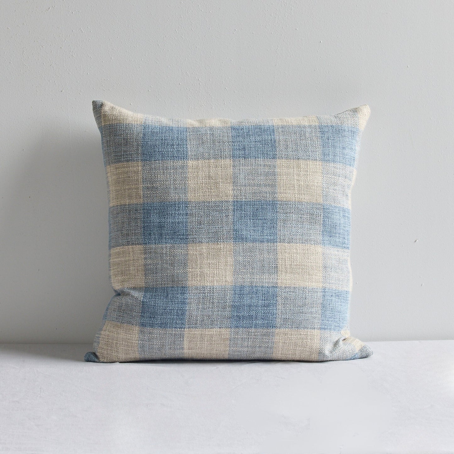 Coussin Inez - Naturel/Bleu - 50x50