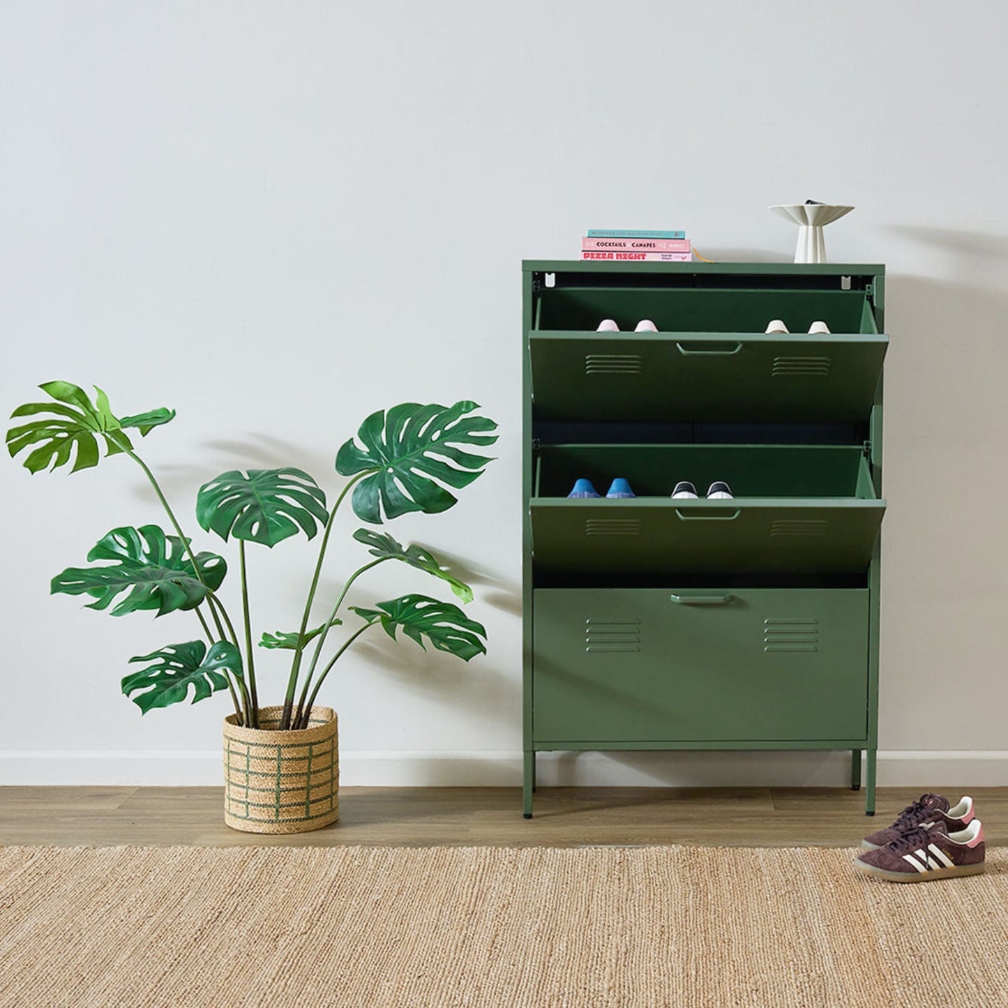 Casier à chaussures Irvine - Vert