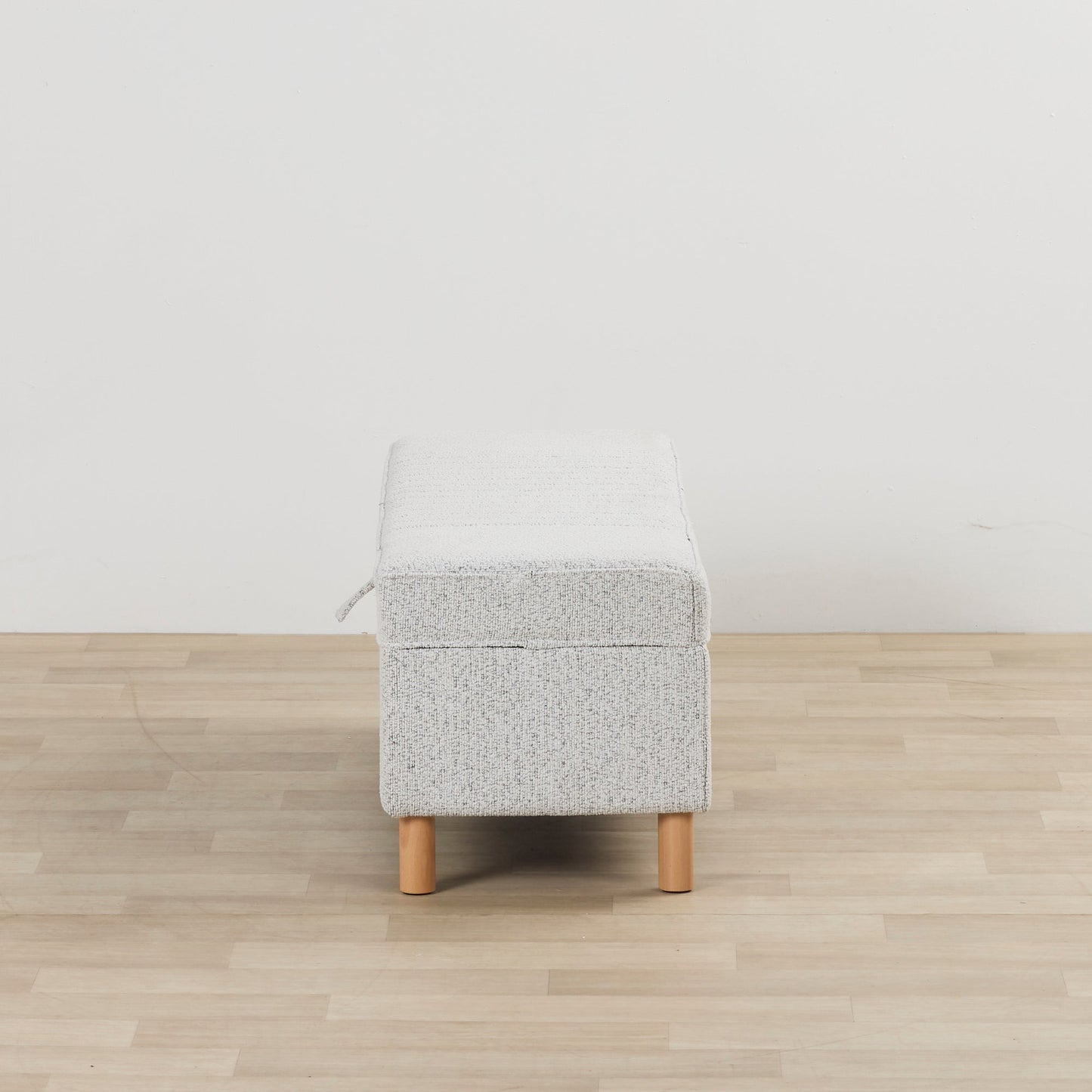 Pouf de rangement - Gris clair
