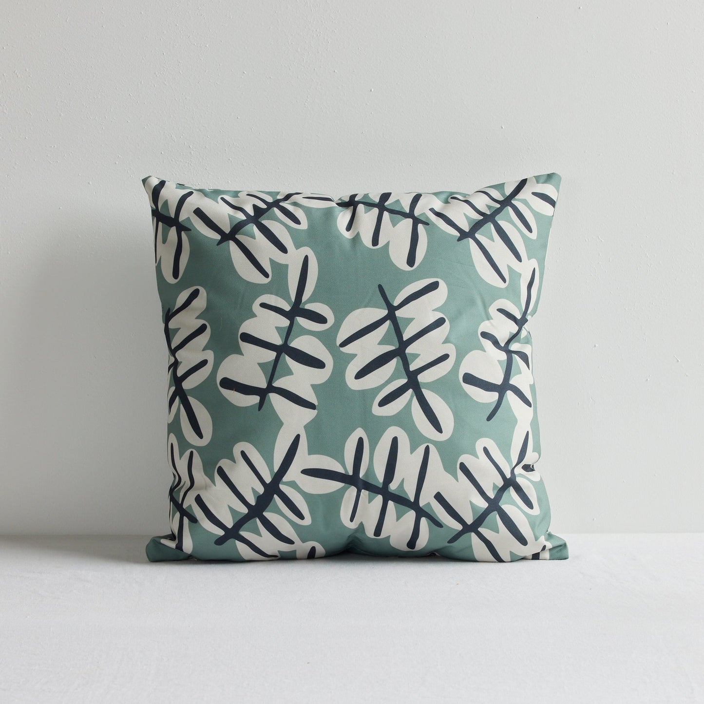 Coussin d'extérieur Verna - 50 x 50 cm - Vert/Blanc