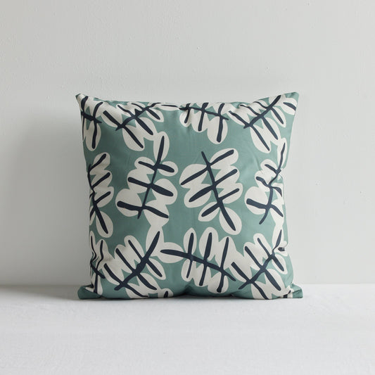 Coussin d'extérieur Verna - 50 x 50 cm - Vert/Blanc